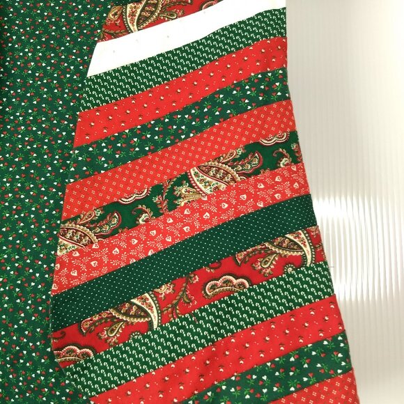 Handmade Christmas Quilted Vest Folded Star Pattern Intricate Holiday OOAK - Picture 6 of 16